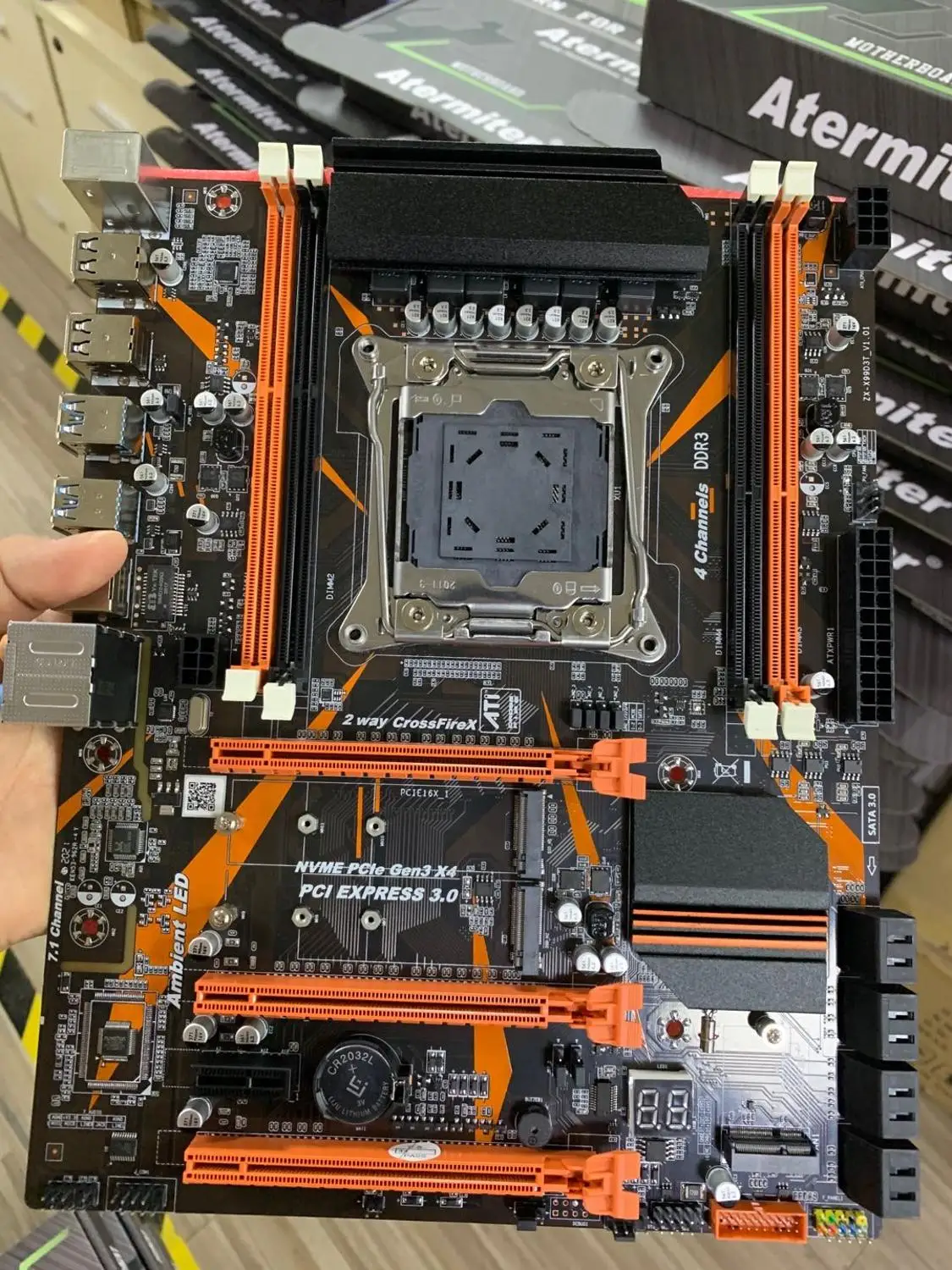 x99 комплект Комплект материнской платы atermiter X99 DDR3 PC3 D3 с процессором Xeon E5 2678 V3 LGA2011-3