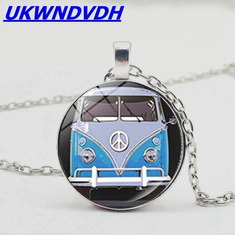 

Vintage car bump glass necklace sweater chain jewelry fashion fashion pendant bump glass retro pendant necklace vintage chain