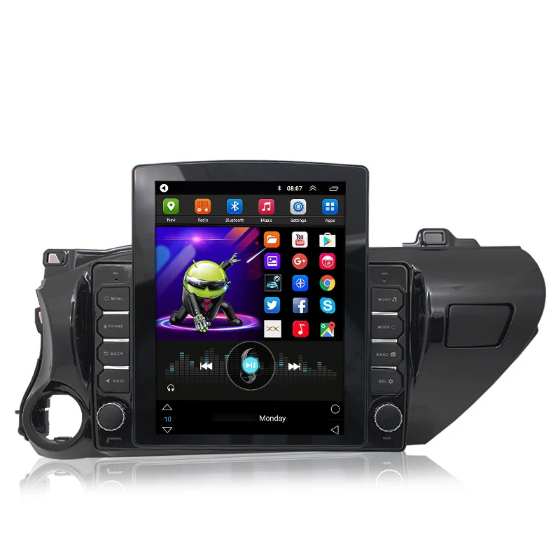 Автомобильная Аудиомагнитола 10 1 дюйма 2 Din адаптер с рамкой Fascia Для Toyota Hilux 2018(LHD)