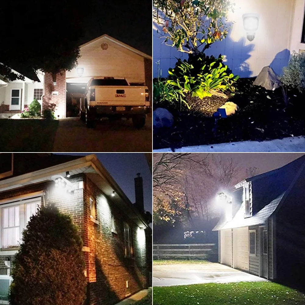 

Solar Light Outdoors Security Dummy Camera LED light Waterproof 3 Mode Wall Lamp With Sensor For Home Exterior garden decoration