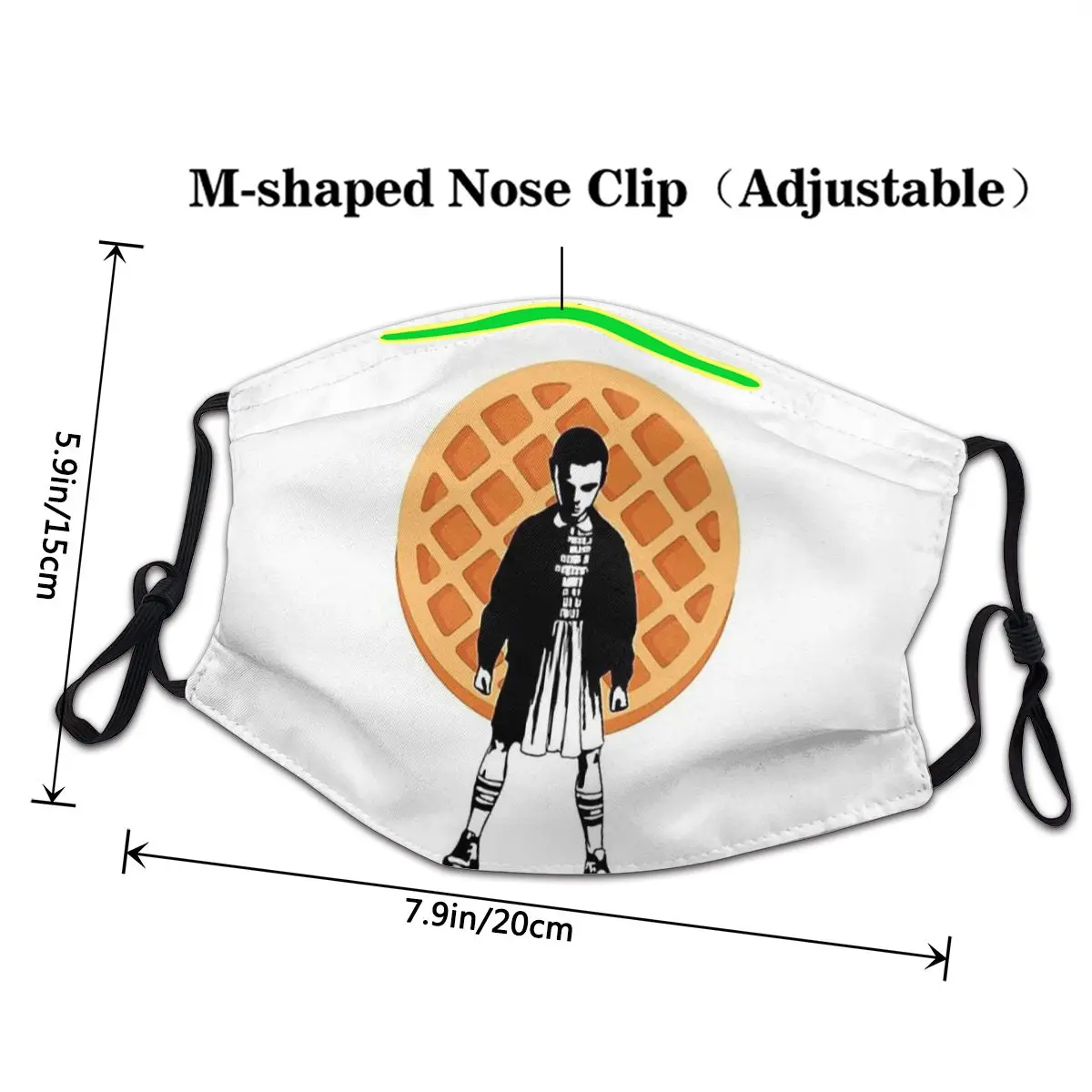 Masque Tissu Mascarillas reutillas Eleven Eggo Stranger Things Joyce Jim Mike Horror TV Series модная маска для лица |