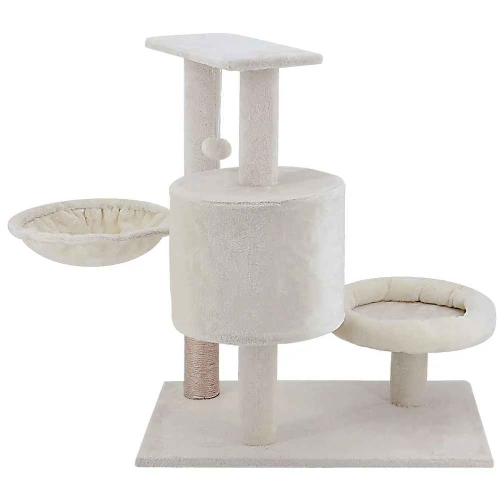 Кошка дерево играть башня кровать тренажерный зал белая мебель для домашних