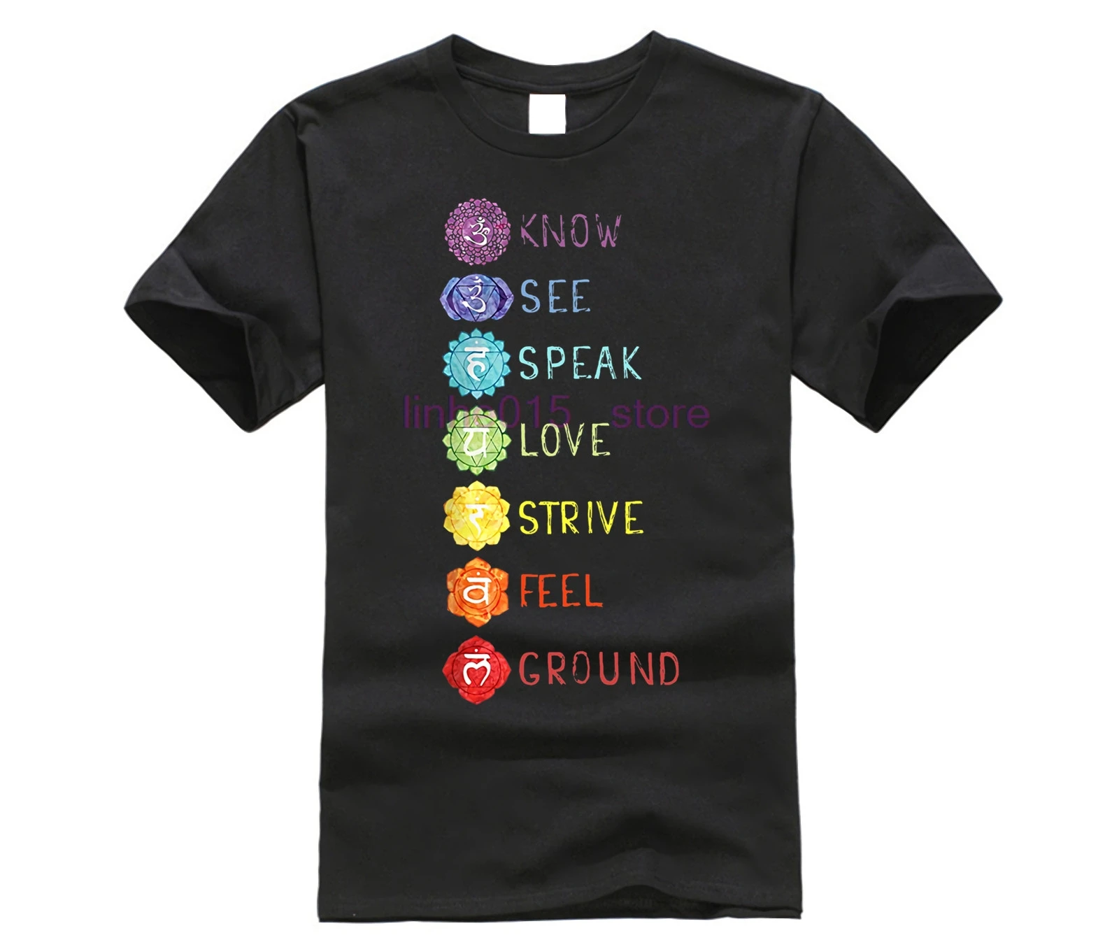 2019 брендовая мужская рубашка 7 Семь чакр Йога футболка | Мужская одежда