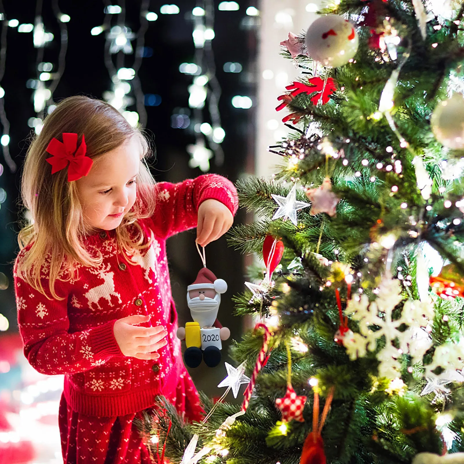 Персонализированное украшение для семьи 2020 рождественские праздничные