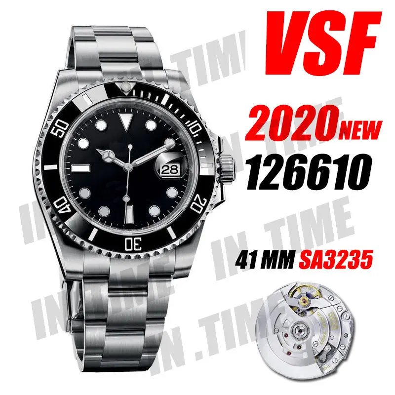 

Luxury Watch Men's Sub 41mm x 12.25mm 126610 Kermit 904L Steel VSF Best Edition VS3235 72hours Power Reserve High Quality Watch1