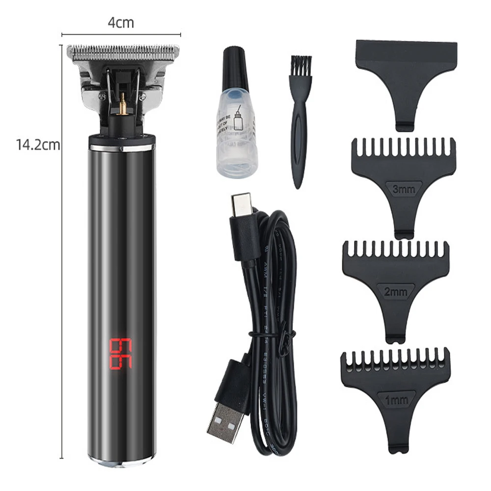 Машинка для стрижки волос USB перезаряжаемая 0 мм Беспроводная Бритва