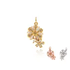 Эмалированный Шарм-подвеска в виде цветка кулон ожерелье модная Изысканная фурнитура, сделай сам, ювелирное изделие по производству расходных материалов