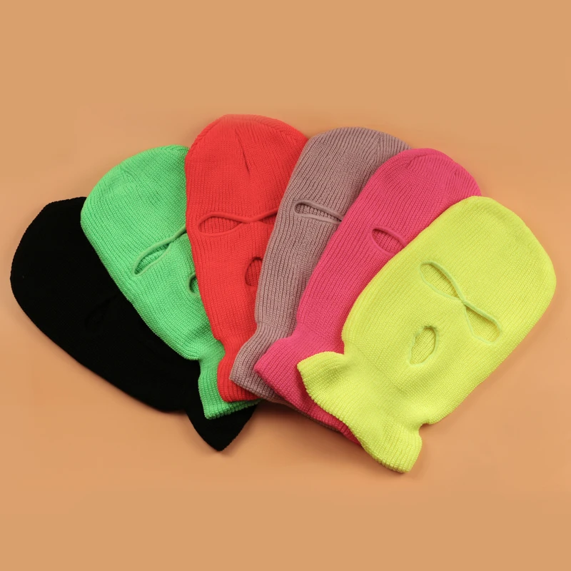 Балаклава маска шапка Зимний чехол неоновая зеленая Хэллоуин для вечерние