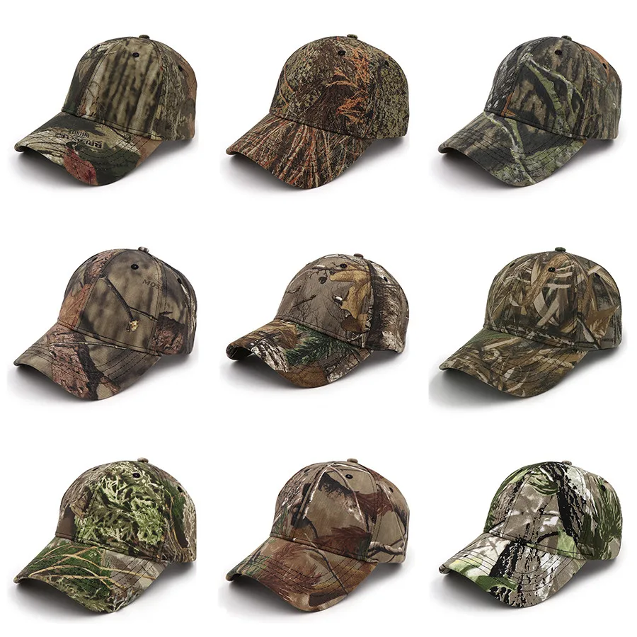 

New Camo Baseball Cap Fishing Caps Men Outdoor Hunting Caps Camouflage Jungle Hat Airsoft Tactical Hiking Hats 55-60cm