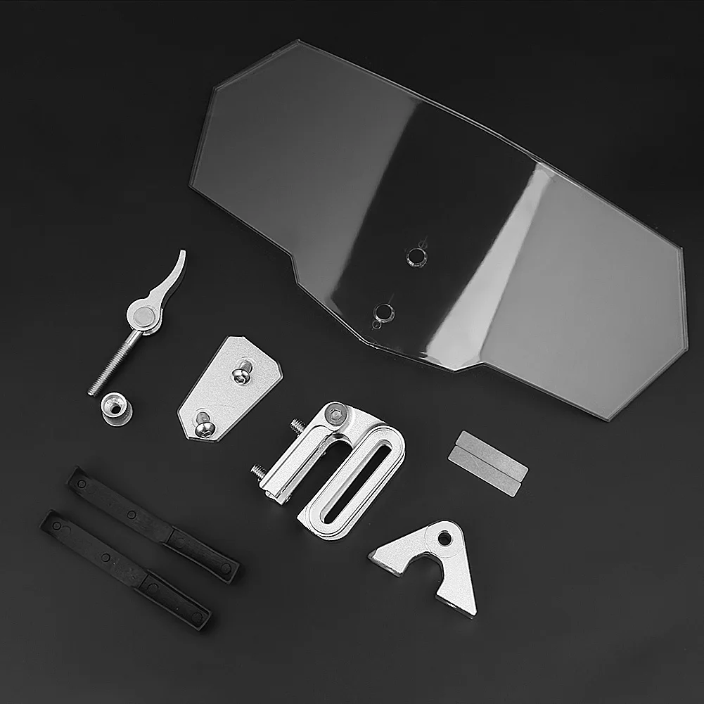 Универсальный прозрачный Регулируемый ветровой экран для мотоцикла