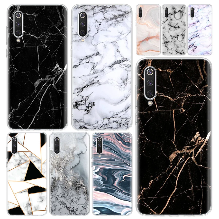 

Black White Marble Phone Case Cover For Xiaomi Redmi Note 10 9S 8T 9 9A 8 8A 7 7A 6 6A 5 9C S2 Pro 5A 4X K20 Print Coque