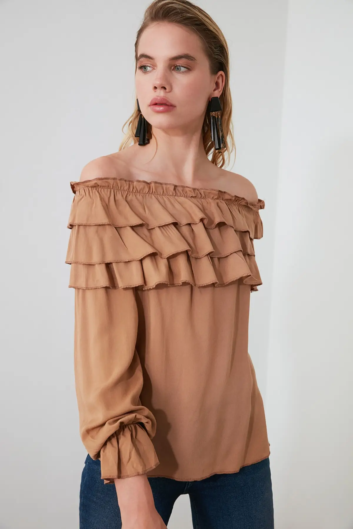 Блузка с оборками TWOAW21BZ0035 | Женская одежда