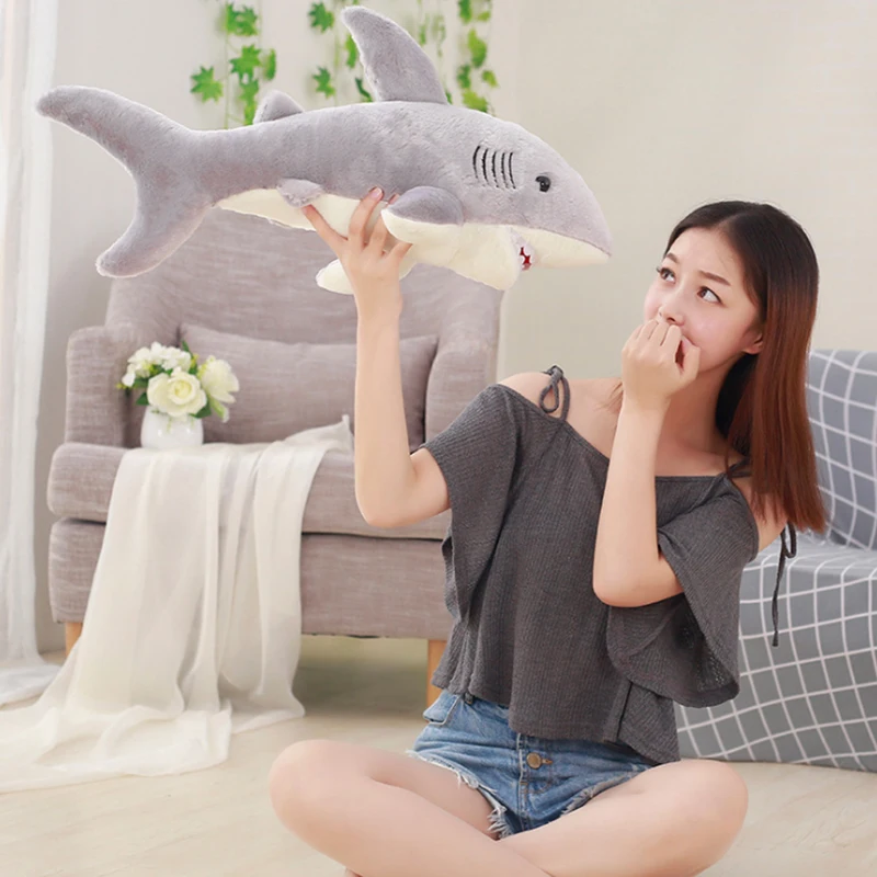 55 см милая игрушка в виде морских животных строительная плюшевая Подушка для сна