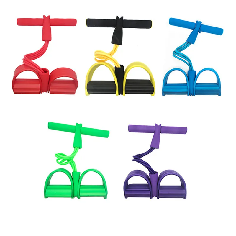 Упражнения на брюшной полости 4 трубки латексная педаль семейная тренировка