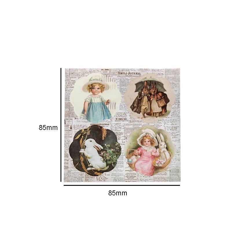 

30packs/lot Retro Romantic Series Stickers for Diy Scrapbooking Decoration Stationery Gift for Kids
