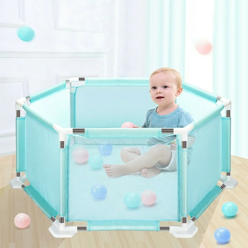 Baby Playpen Foldable Playpen Children's Playpen Home Safety Divider Fence Free 10 Balls