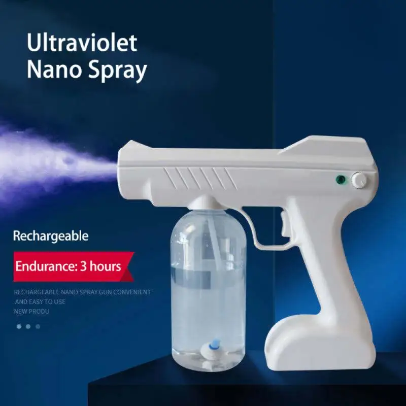 

Garden Accessories 800ml Blue Light Wireless Nano Steam Atomizer Fogger Disinfection Water Sprayer Machine Steam Spray Guns