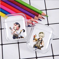 fashionable and cute cartoon genshin impact soft silicone case for airpods1 2 3 pro wireless bluetooth earphone headphones cases