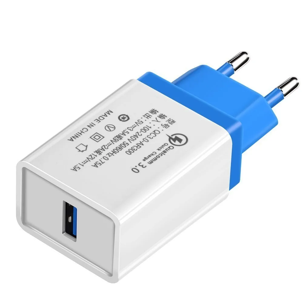 USB быстрое зарядное устройство 5 В 3.5A EU QC 3,0 USB настенное зарядное устройство адаптер Быстрая зарядка 3,0 зарядное устройство для телефона s для iphone XS Xiaomi samsung huawei