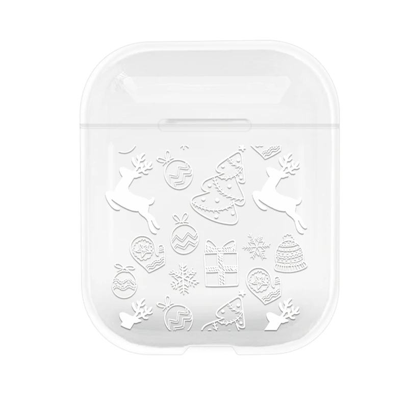 07 Милый мультяшный прозрачный ПК чехол для наушников для AirPods ультра тонкая беспроводная гарнитура защитный чехол для Apple Airpods 2 1 - Цвет: 07
