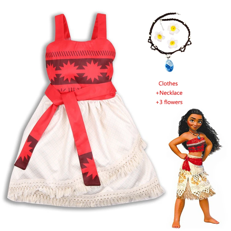 Лидер продаж 2019 платье принцессы Моана для маленьких девочек косплей костюм