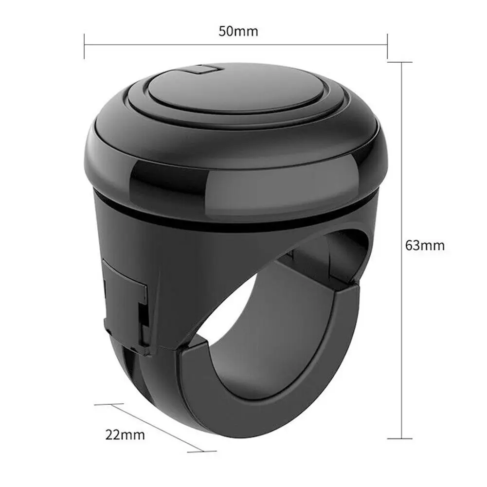 

Black Universal Steering Wheel Rotation Handle Heavy-duty Car And Truck Accessories Durable Power Button