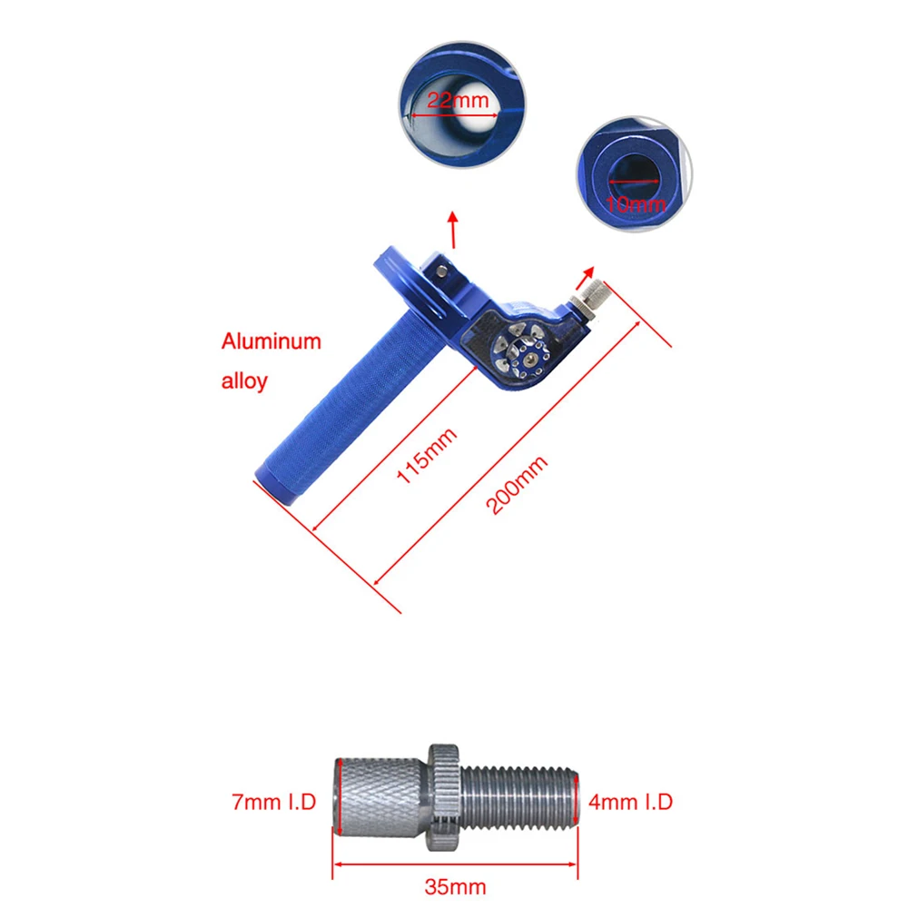 ALCON-Racing дроссельная заслонка поворотные ручки Settle Twist Gas 22 мм 7/8 ''с кабелем для