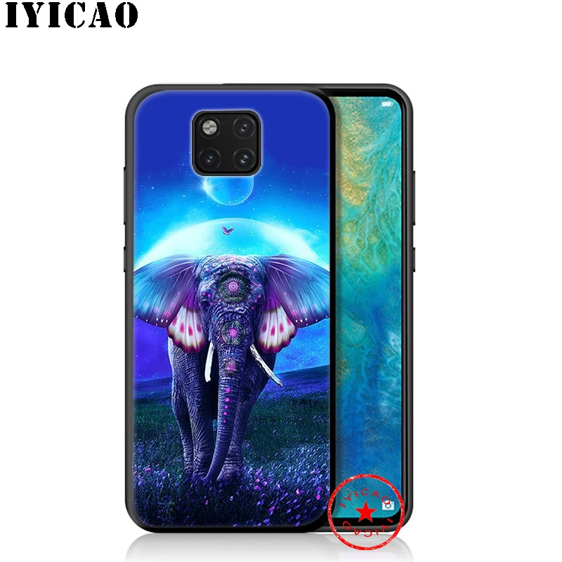 IYICAO мягкий чехол с милым животным слоном для huawei P30 P20 P10 P9 P8 2017 2016 2015 P Smart Z Plus 2019 mate 20