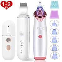 ultrasonic skin scrubber facial cleaner ion acne blackhead remover peeling shovel cleaner facial massager clove removers machine
