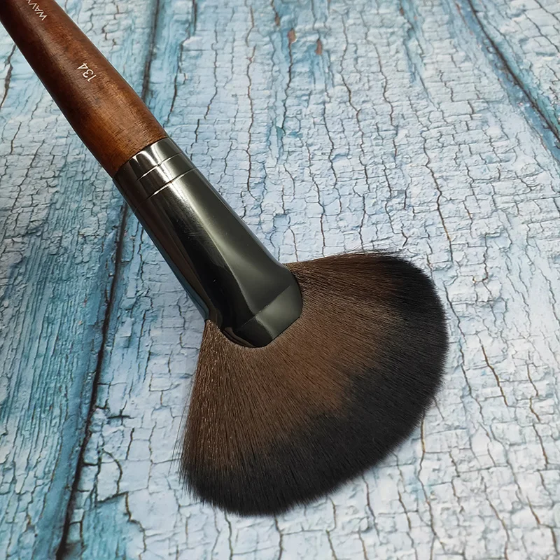 1 шт. Европейская ретро деревянная ручка веерообразная кисть для пудры краска