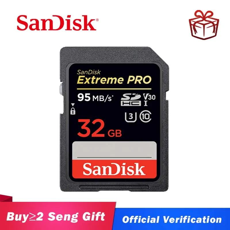 Карта памяти SanDisk SD класс 10 U3 SDHC 4 32 ГБ экстремально высокая скорость для камеры USH