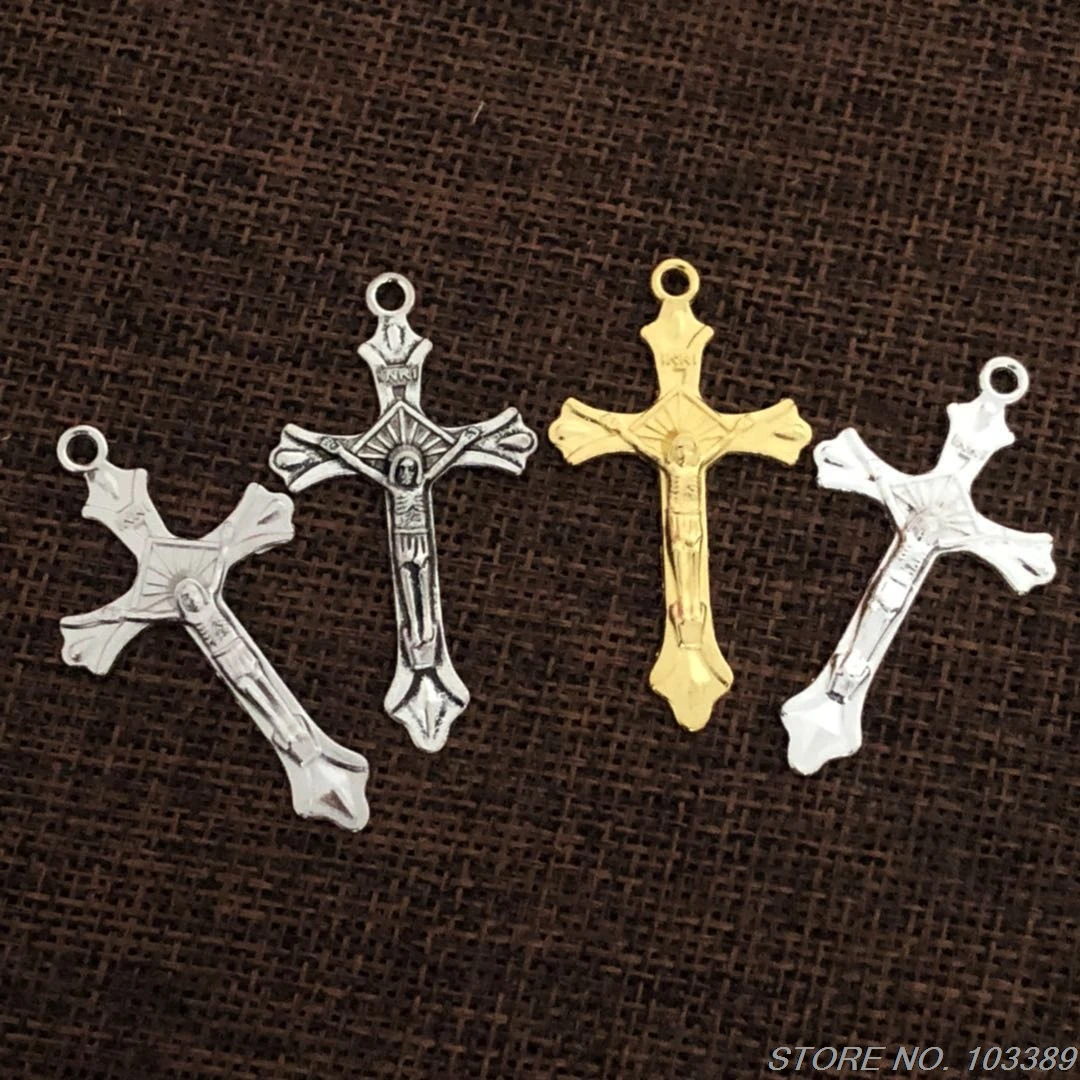 Бесплатная доставка 80 шт./упак. дешевый Крест из сплава с одним отверстием Италии
