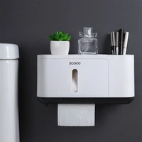 simple one click to open the practical tissue holder multifunctional tissue box bathroom accessories set wc accessories