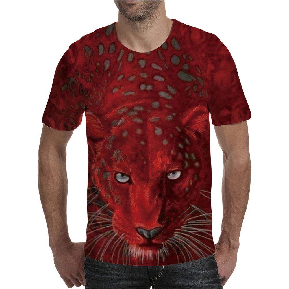 

New Leopard Animals t shirt 3D Print Cool tshirt Men Women Casual Cheetah Streetwear Hip hop Ropa hombre clothes harajuku Tops
