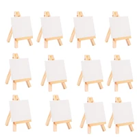 24set artists 5 inch mini easel 3 inch x3 inch mini canvas set painting craft diy drawing small table easel gift