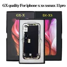 OLED-дисплей HE GX Pantalla для iPhone X XS XSMAX OLED дисплей сенсорный экран дигитайзер в сборе для iPhoneX 11 Pro XSMax