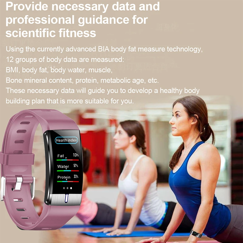 Влагостойкие умные часы с ремешком ip68 контроль жировой массы пульсометр смарт