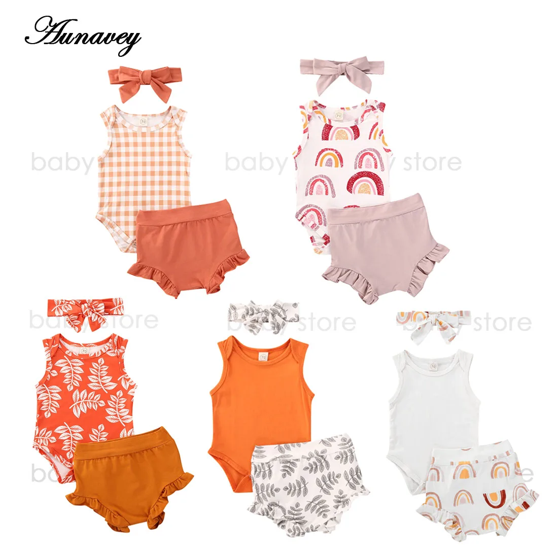 

Новая летняя одежда для маленьких девочек и мальчиков от 0 до 24 месяцев Одежда для младенцев комбинезон без рукавов с оборками, топы, шорты с ...