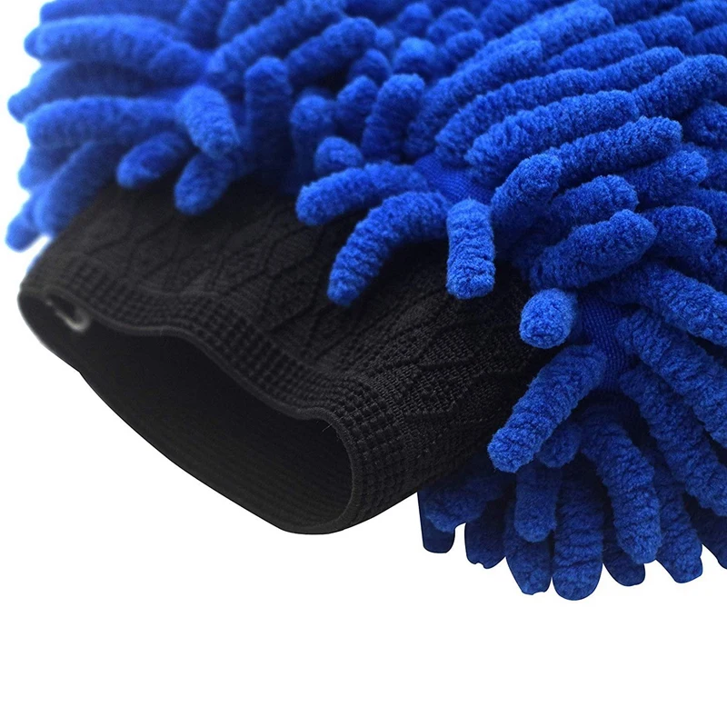 

Car Wash Gloves - 2 Pack - Premium Chenille Wash Mitt -Car Wash Gloves - Multi-Purpose Cleaning Gloves - Fleece Free - No Scratc