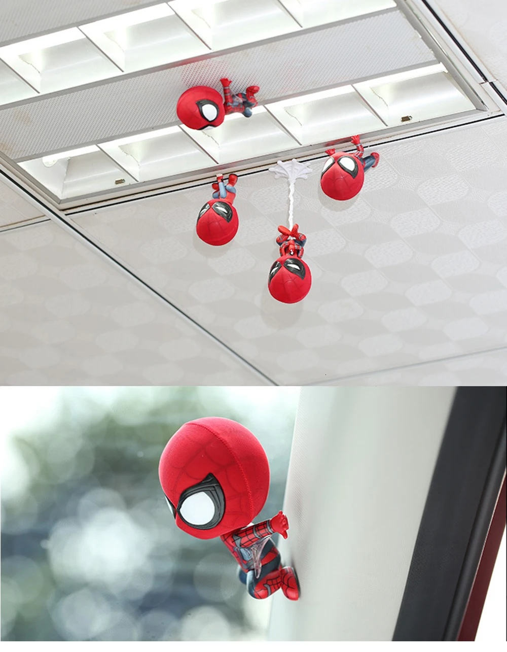 Модель человека-паука Schudden Hoofd Speelgoed Hars Ornament Magneet Auto Interieur Dashboard Decoratie Pop аксессуары Подарочная отделка