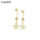 Женские серьги-гвоздики из серебра 925 пробы, с винтом