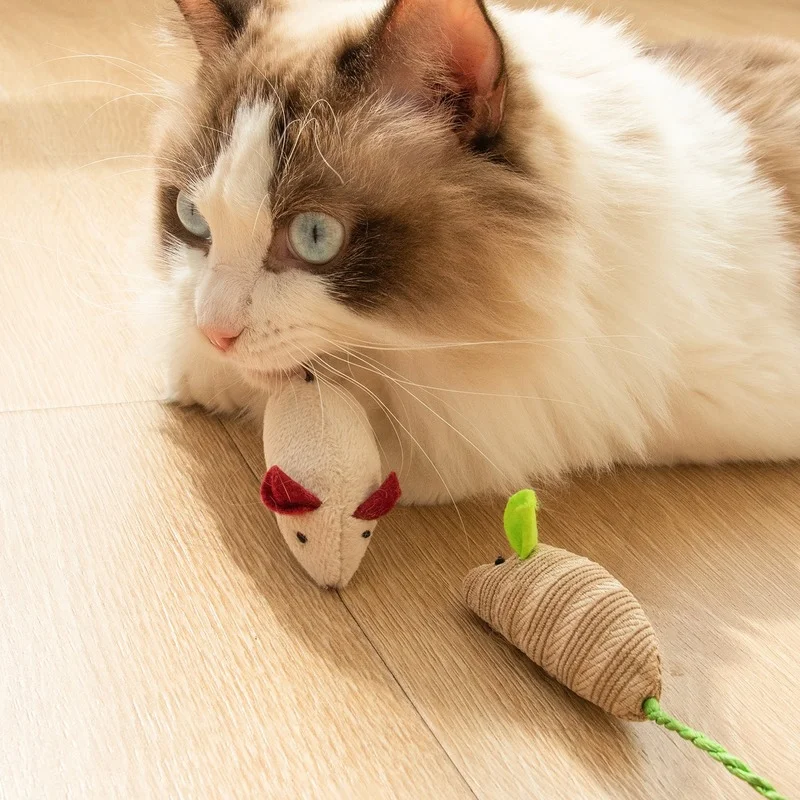 Cat Bite Toy Simulation Little Mouse Creative Self-Hi Educational Environmental Protection Small | Дом и сад