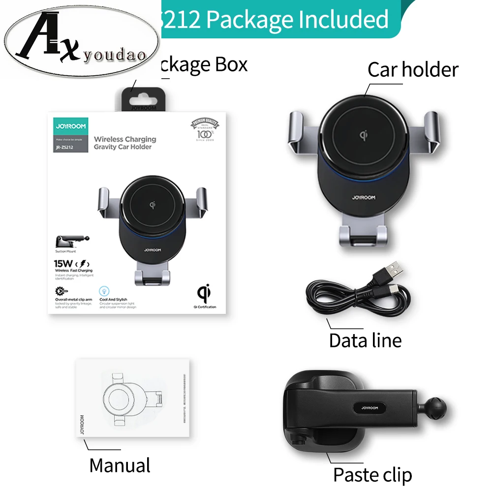 

15W Qi Car Phone Holder Wireless Charger Car Mount Intelligent Infrared for Air Vent Mount Car Charger Wireless for IPhone12 Pro