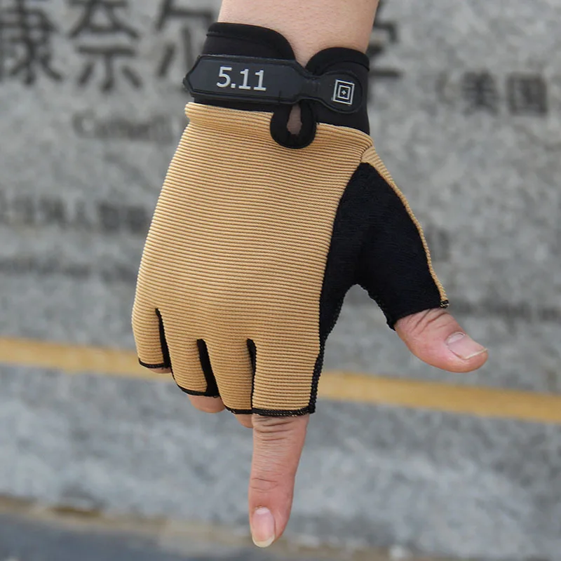 Tactical Gloves Men's Guantes Military Army Shooting Half Fingerless Outdoor Sports Anti-Slip Mittens Male | Аксессуары для