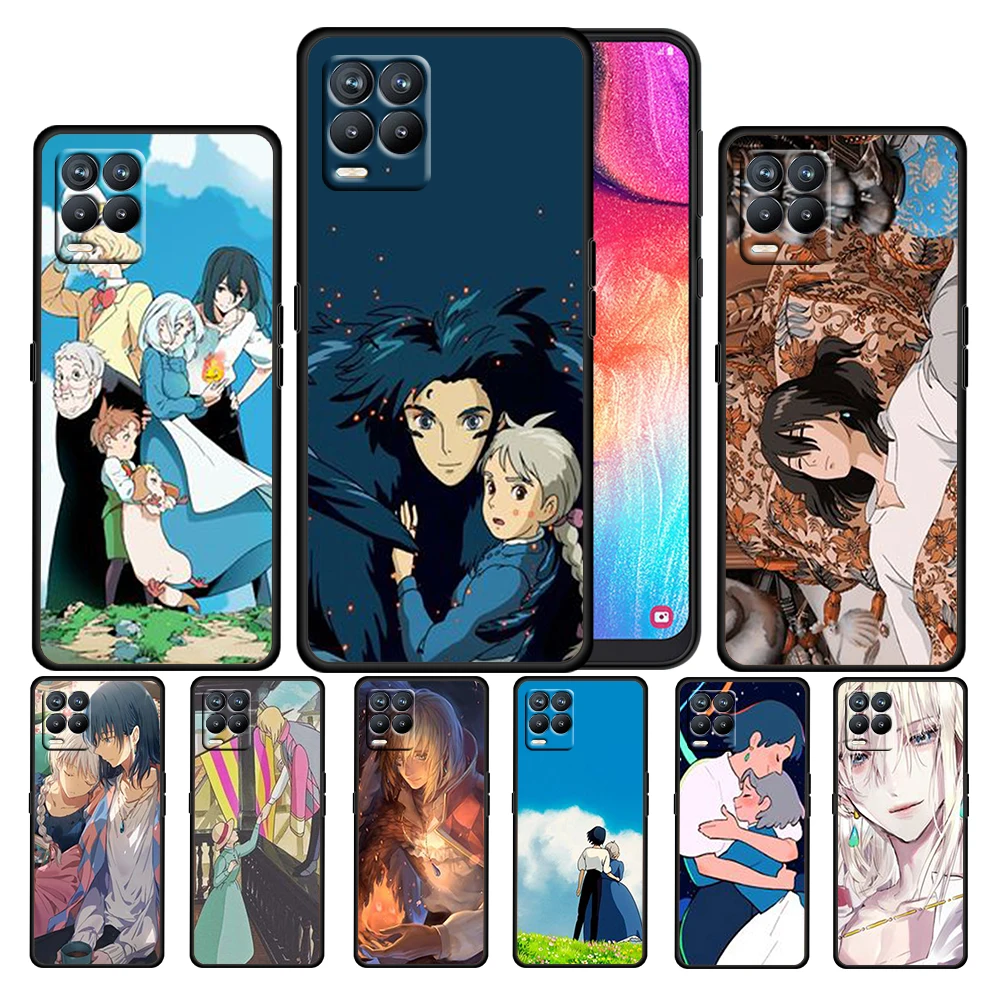 

Anime moving castle For OPPO Realme Narzo 30 20 8 8i 7 6 5 3 2 Pro Global 5G Soft TPU Silicone Black Phone Case Cover