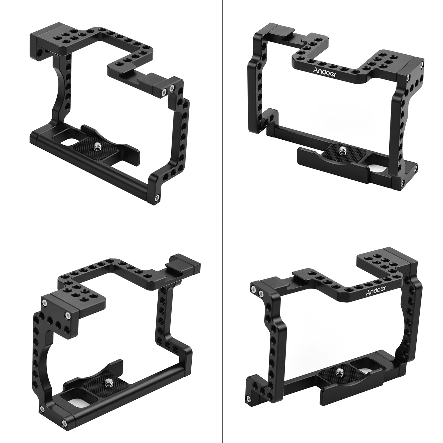 Камера Andoer Cage Rig из алюминиевого сплава 1:1 смоделированная с холодным башмаком 1/4