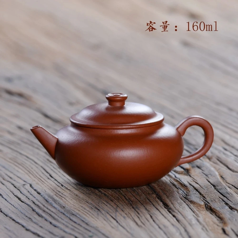 

160 мл Исин чайник Оригинал шахты Zisha Чайник известный мастер ручной работы фиолетовый грязи чайник кунг-фу чайный чай подарочный набор из на...
