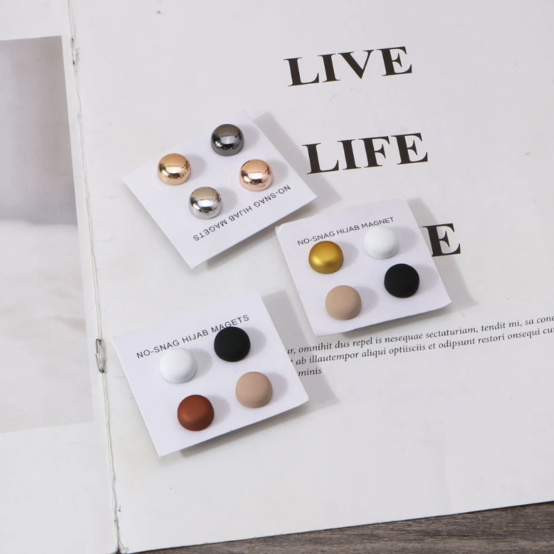 4 шт. безопасная брошь на хиджаб сильное металлическое покрытие Магнитный зажим