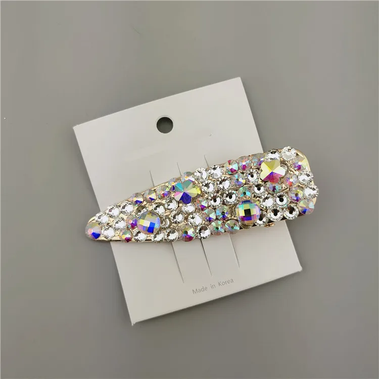 A19 BlingBling металлические стразы аксессуары для волос для женщин геометрический золотистый заколки для волос для девочек жемчужные Заколки Для Волос - Цвет: A19