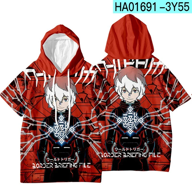 Футболка с капюшоном и коротким рукавом для косплея Kuga Yuma |